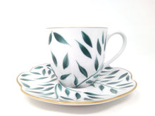 Load image into Gallery viewer, SKU# T100-NYM12010 - Olivier Green Coffee Saucer - Shape Nymphea
