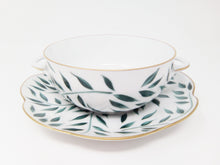 Load image into Gallery viewer, SKU# R500-NYM12010 - Olivier Green Cream Soup Cup - Shape Nymphea - Size: 10oz
