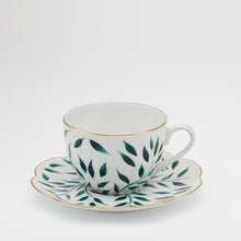 Load image into Gallery viewer, SKU# T200-NYM12010 - Olivier Green Tea Saucer - Shape Nymphea
