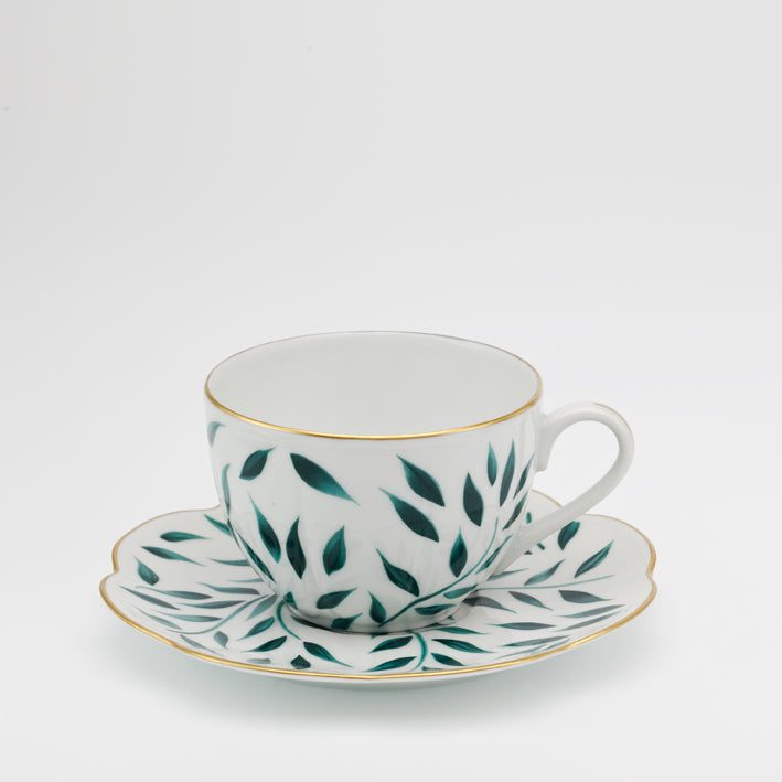 SKU# R300-NYM12010 - Olivier Green Tea Cup - Shape Nymphea - Size: 6.75oz