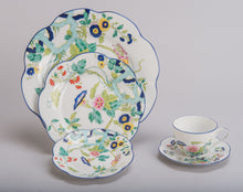 Load image into Gallery viewer, SKU# A220-NYM20805 - Paradis Bleu Shallow Salad/Pasta Plate - Shape Nymphea - Size: 8.5&quot; *
