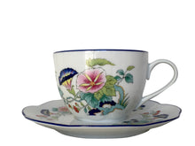 Load image into Gallery viewer, SKU# T200-NYM20805 - Paradis Bleu Tea Saucer - Shape Nymphea
