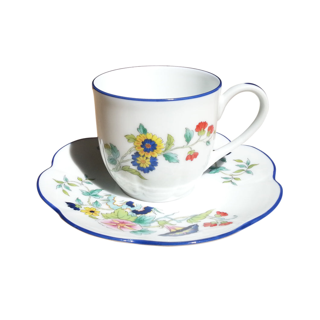 SKU# T100-NYM20805 - Paradis Bleu Coffee Saucer - Shape Nymphea