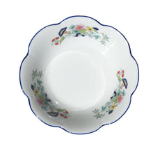 Load image into Gallery viewer, SKU# A180-NYM20805 - Paradis Bleu Deep Soup/Cereal Bowl  - Shape Nymphea - Size: 7.5&quot; *
