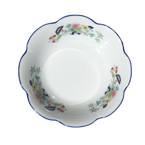 SKU# A180-NYM20805 - Paradis Bleu Deep Soup/Cereal Bowl  - Shape Nymphea - Size: 7.5" *