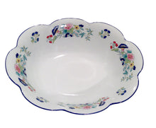 Load image into Gallery viewer, SKU# L600-NYM20805 - Paradis Bleu Open Vegetable Serving Dish - Shape Nymphea - Size: 9.5&quot; *
