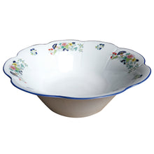 Load image into Gallery viewer, SKU# V275-NYM20805 - Paradis Bleu Salad Bowl - Shape Nymphea - Size: 10.5&quot;

