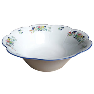 SKU# V275-NYM20805 - Ensaladera Paradis Bleu - Forma Nymphea - Tamaño: 10,5"