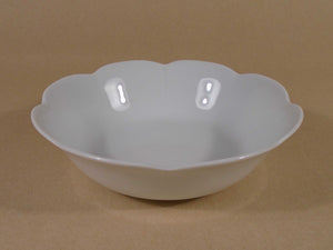 SKU# A180-NYM00001 - Nymphea White Deep Soup/Cereal Bowl - Shape Nymphea - Size: 7"