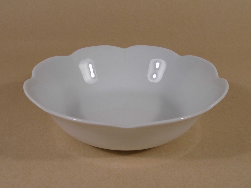 SKU# A180-NYM00001 - Nymphea White Deep Soup/Cereal Bowl - Shape Nymphea - Size: 7